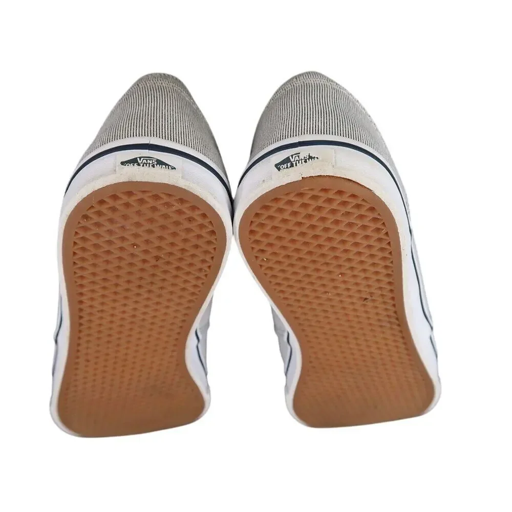 Vans Shoes Womens 9 Sneakers Atwood Skate Casual Pinstripe Blue White Active Low